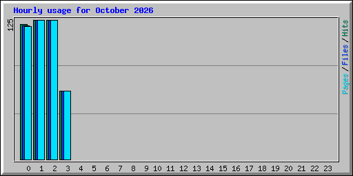 Hourly usage for October 2026